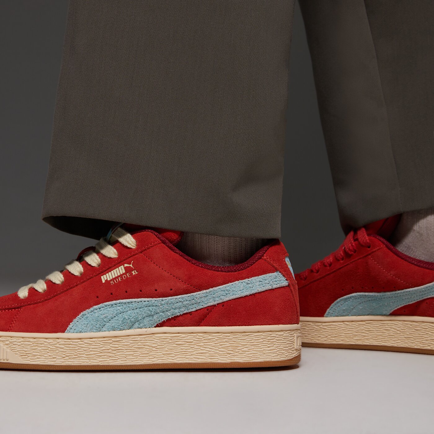 Мъжки маратонки PUMA SUEDE XL  40224601 цвят оранжев