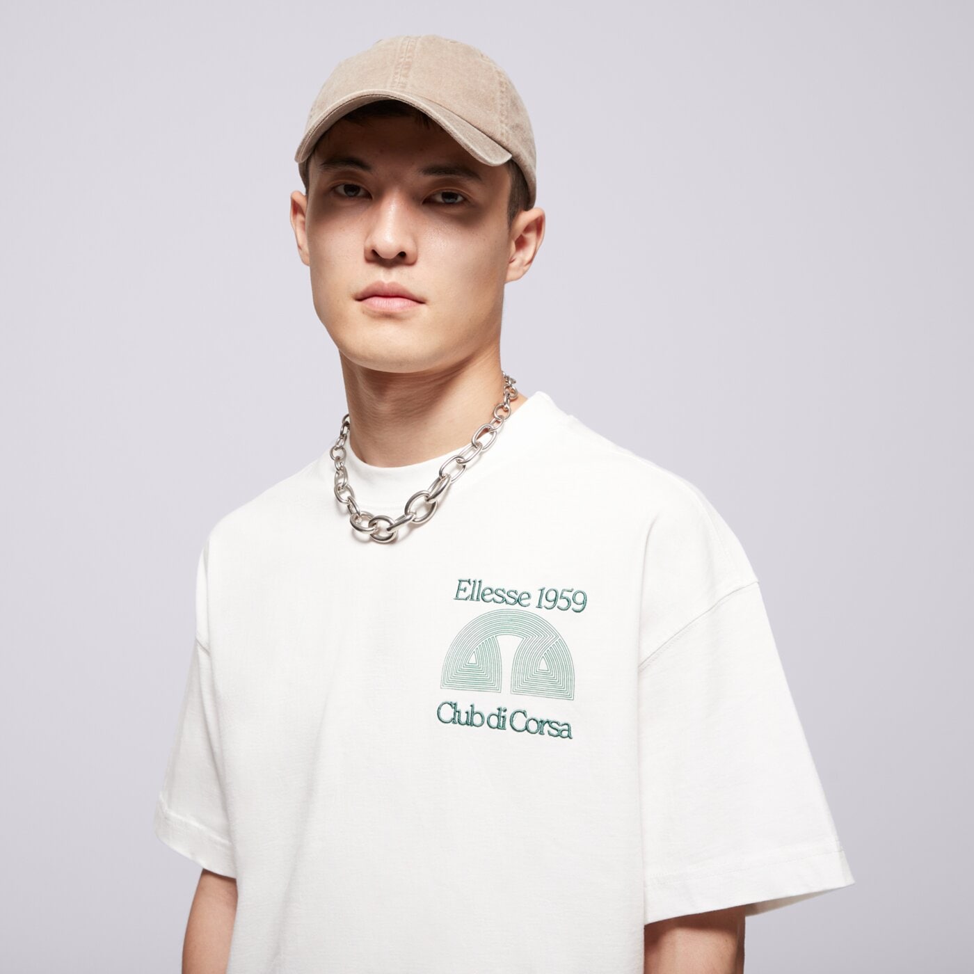 Мъжка тениска ELLESSE ТЕНИСКА CLUB DI CORSA TEE WHT shb23147908 цвят бял