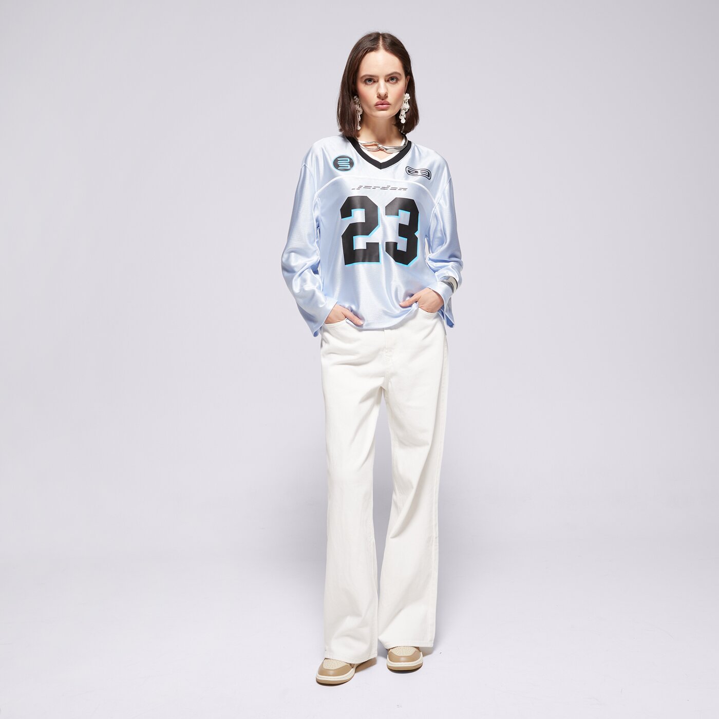 Дамска тениска JORDAN ТЕНИСКА LS JRSY ТОП hf9459-407 цвят син