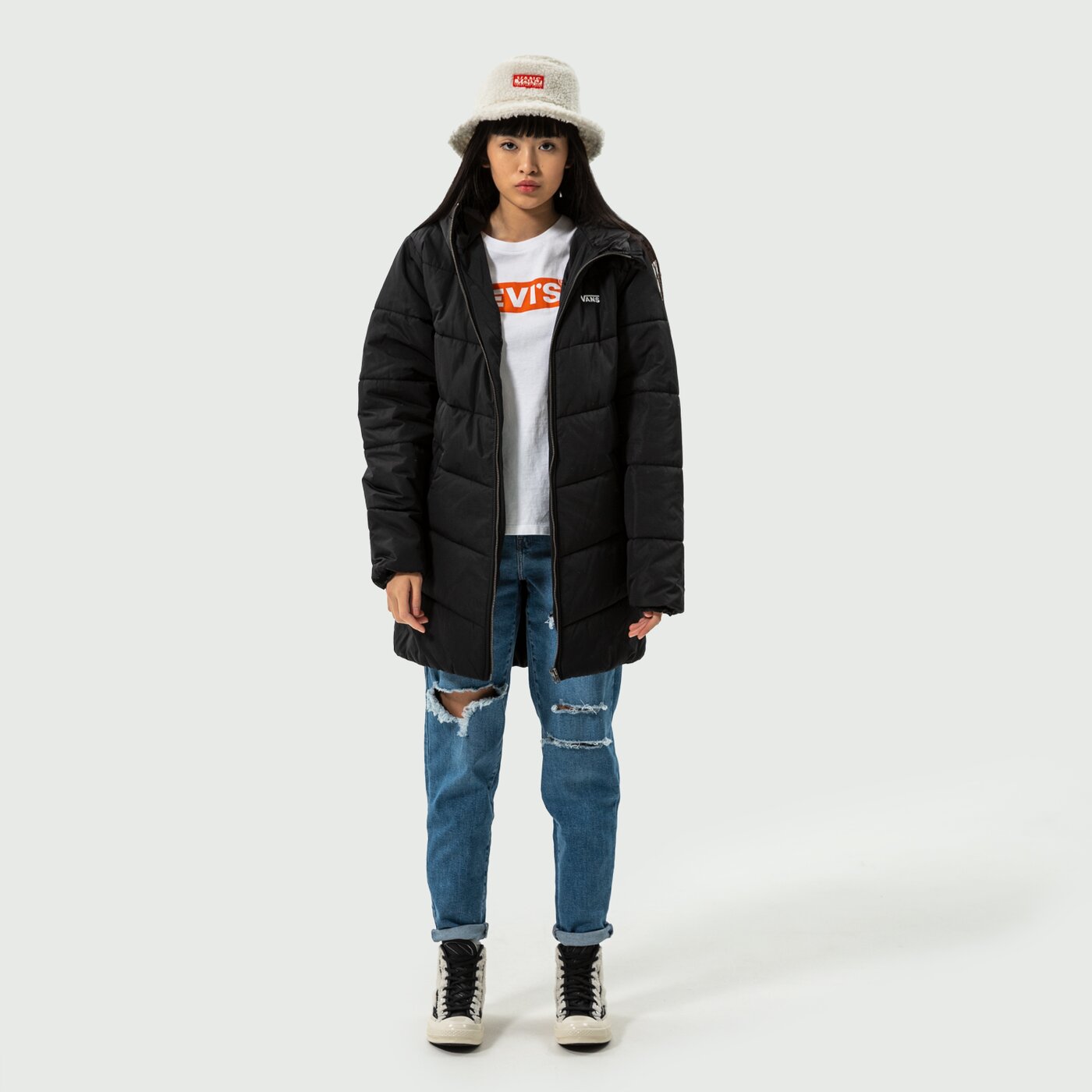 Дамски панталони LEVI'S ПАНТАЛОНИ HIGH WAISTED MOM JEAN 26986-0016 цвят син