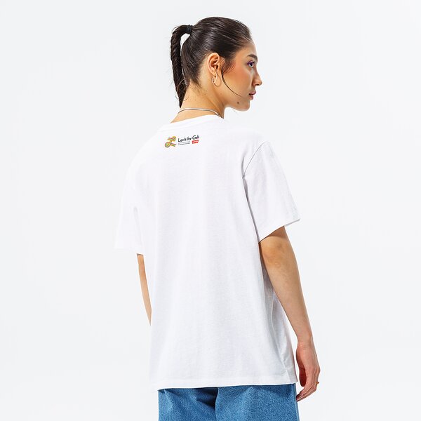 Дамска тениска LEVI'S ТЕНИСКА GRAPHIC JET TEE a0345-0032 цвят бял