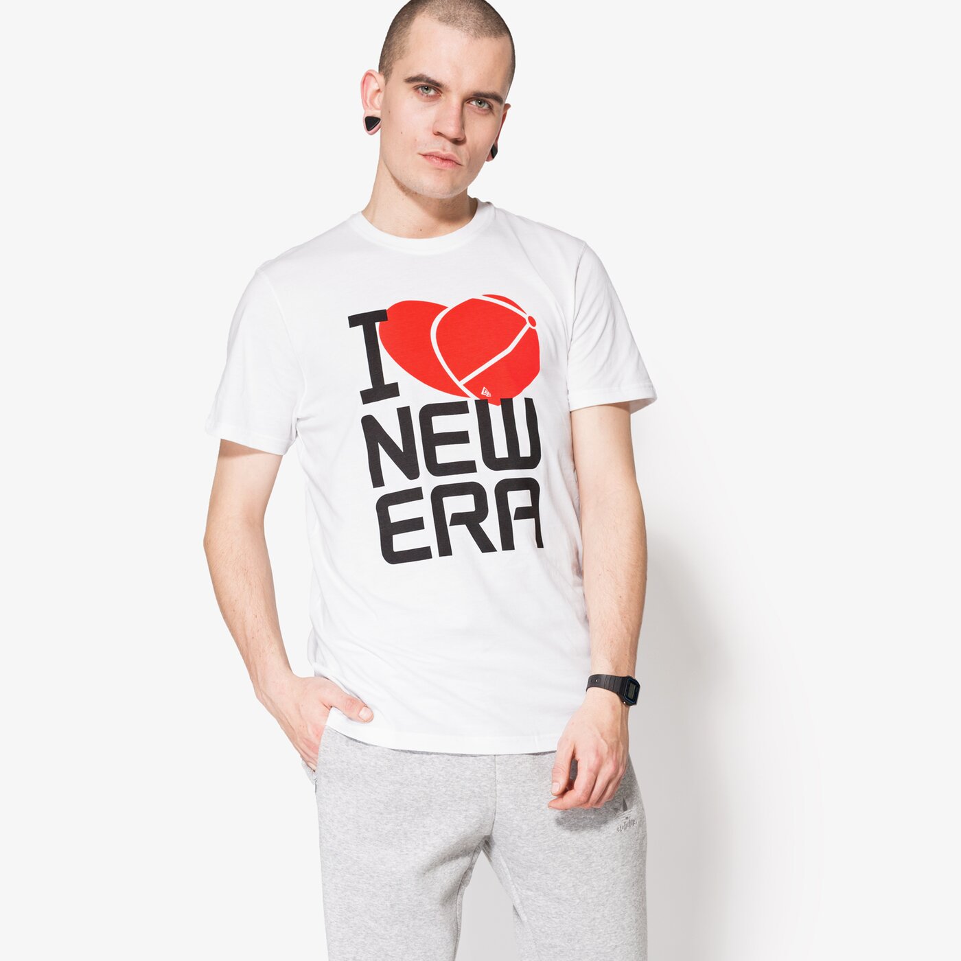 Мъжка тениска NEW ERA ТЕНИСКА HEART NE WHT 11422870 цвят бял