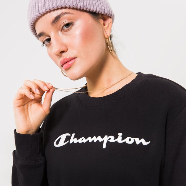 Дамски суичър CHAMPION СУИТЧЪР CREWNECK SWEATSHIRT 115391kk001 цвят черен