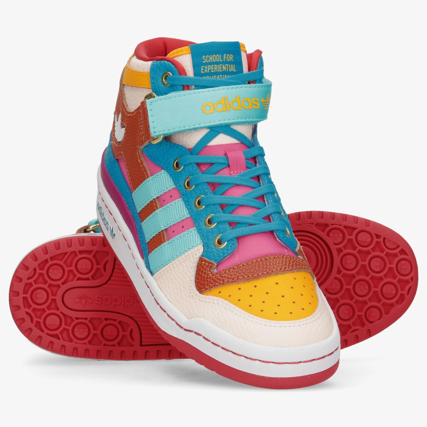 Дамски маратонки ADIDAS FORUM MID W gv7673 цвят многоцветен