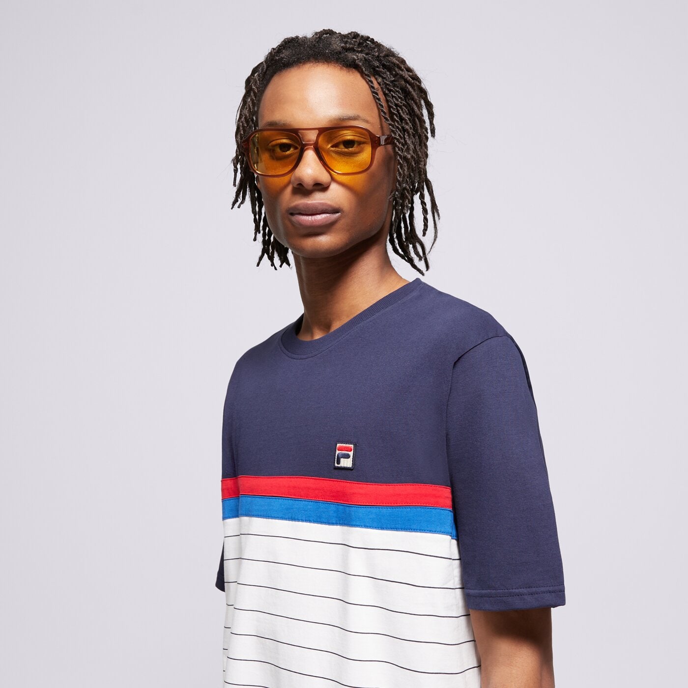 Мъжка тениска FILA ТЕНИСКА CUT AND SEW WITH BB1 STRIPE ss25mh016410 цвят многоцветен
