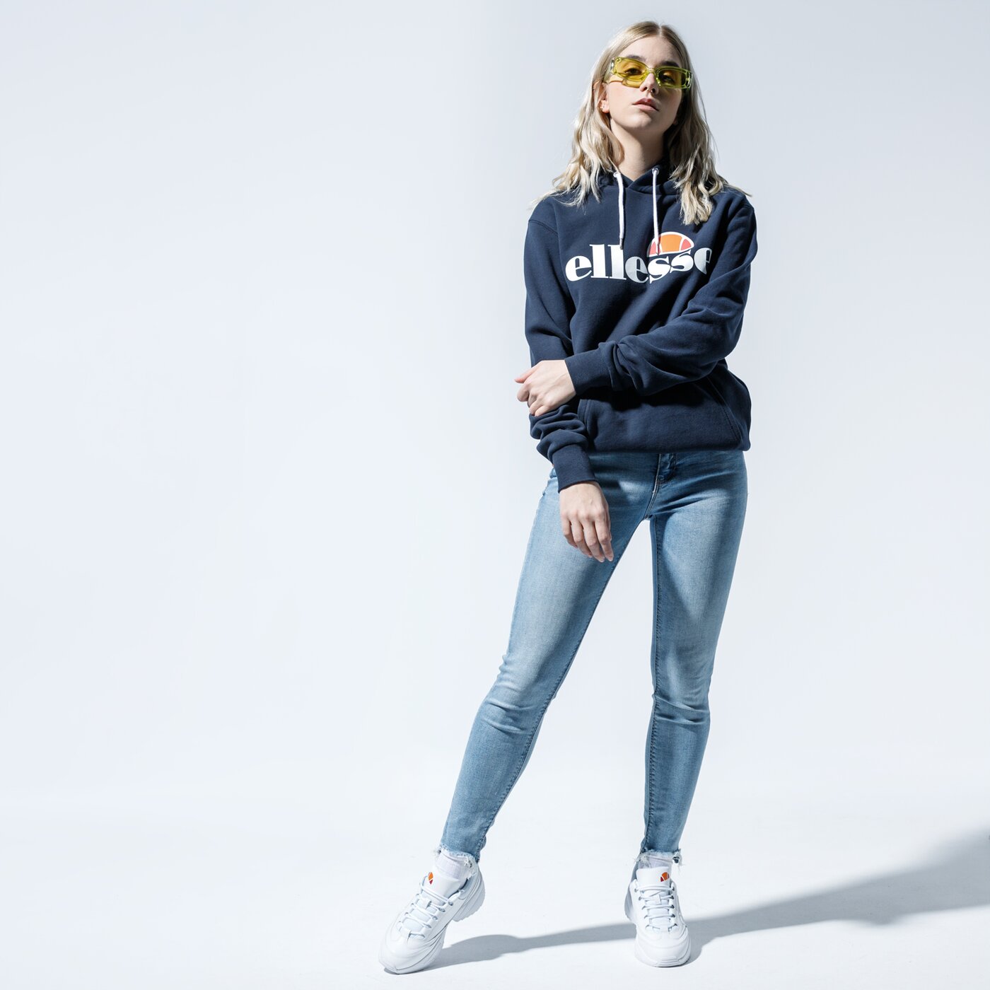 Дамски суичър ELLESSE СУИТЧЪР С КАЧУЛКА TORICES NAVY sgs03244429 цвят тъмносин