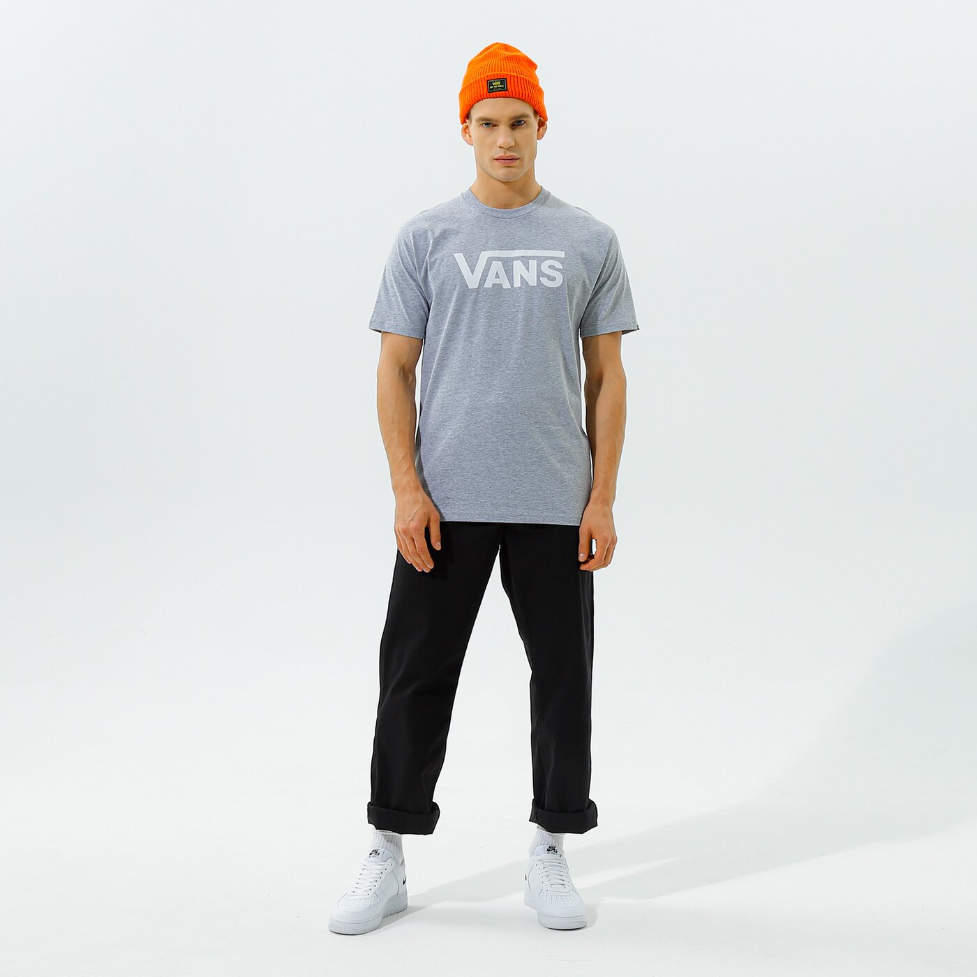 Мъжка тениска VANS ТЕНИСКА VANS CLASSIC vn000gggath1 цвят сив