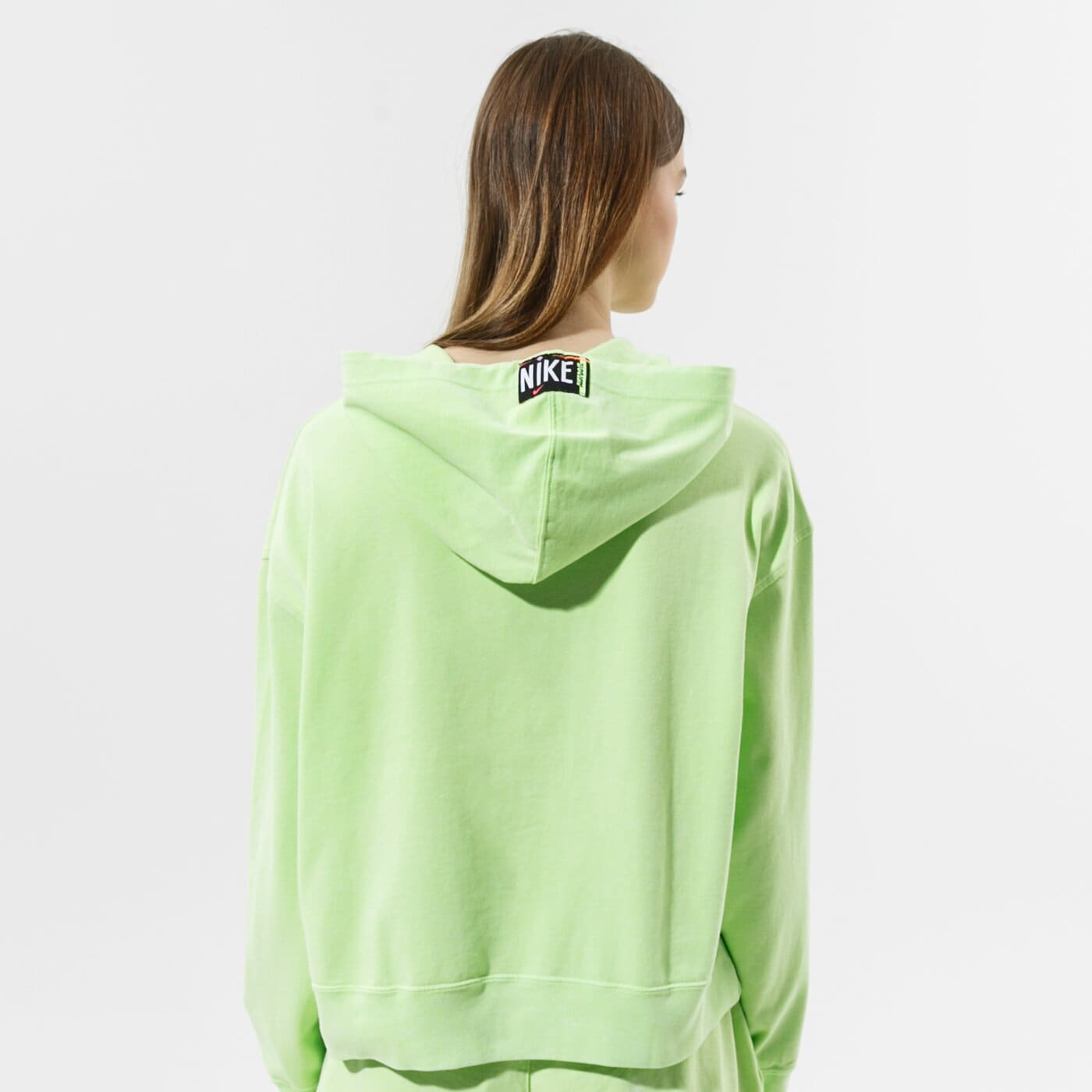 Дамски суичър NIKE СУИТЧЪР С КАЧУЛКА W NSW WASH HOODIE cz9854-358 цвят зелен