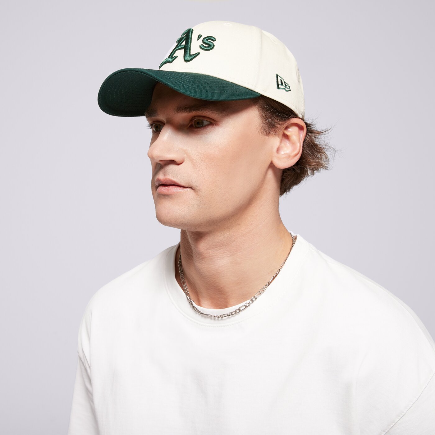 Мъжка шапка с козирка NEW ERA ШАПКА COLOUR BLOCK 940 ATHLETICS OAKLAND ATHLETICS 60595214 цвят бежов