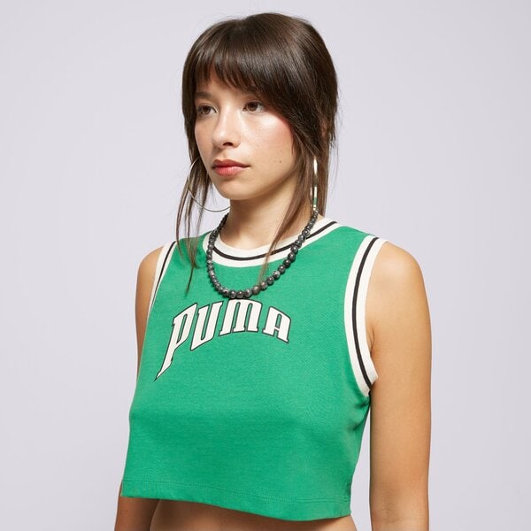 Дамска тениска PUMA ТЕНИСКА GRAPHIC CROPPED 62502486 цвят зелен