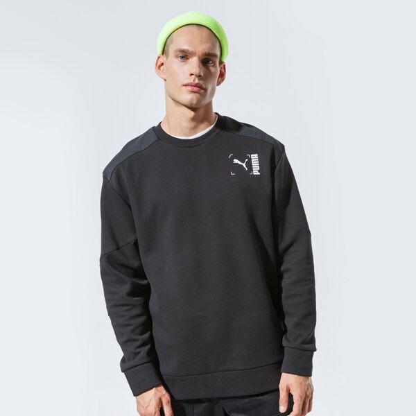 Мъжки суичър PUMA СУИТЧЪР NU-TILITY CREW 58344001 цвят черен