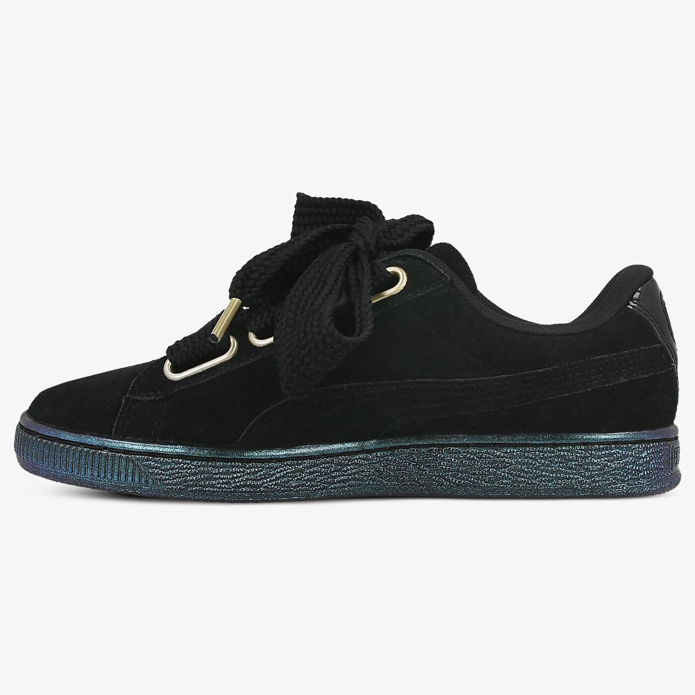 Дамски маратонки PUMA SUEDE HEART SATIN 36271403 цвят черен