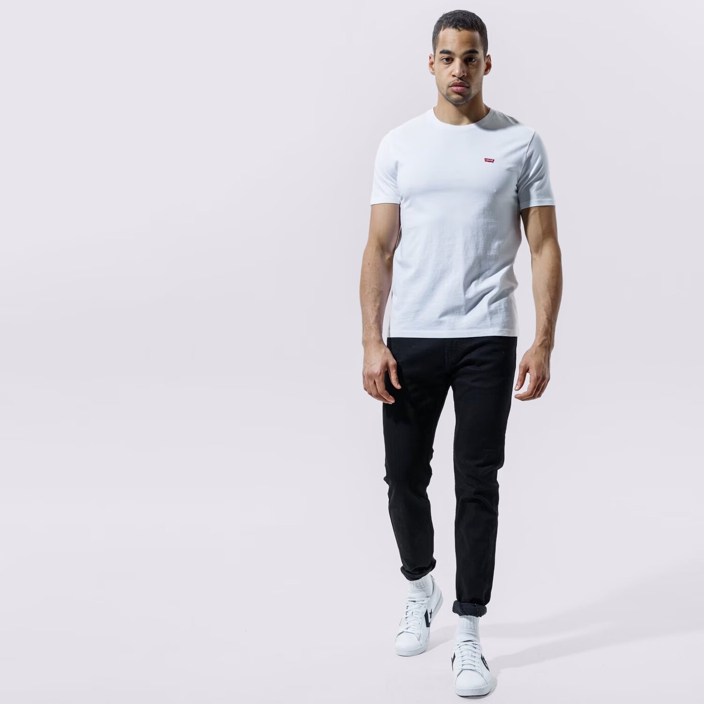 Мъжка тениска LEVI'S ТЕНИСКА SS ORIGINAL HM TEE 566050000 цвят бял