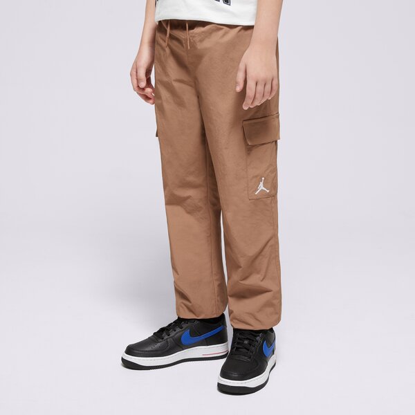 Детски панталони JORDAN ПАНТАЛОНИ JDB MJ DOUBLE CARGO PANT BOY 95d379-x1i цвят кафяв