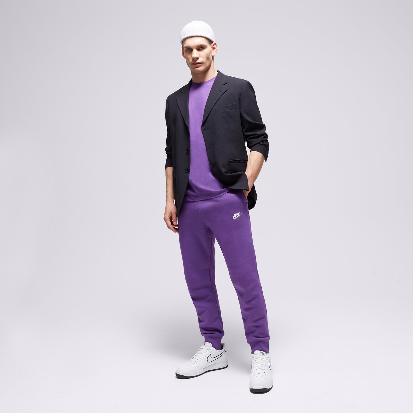 Мъжка тениска NIKE ТЕНИСКА SPORTSWEAR CLUB ar4997-599 цвят виолетов