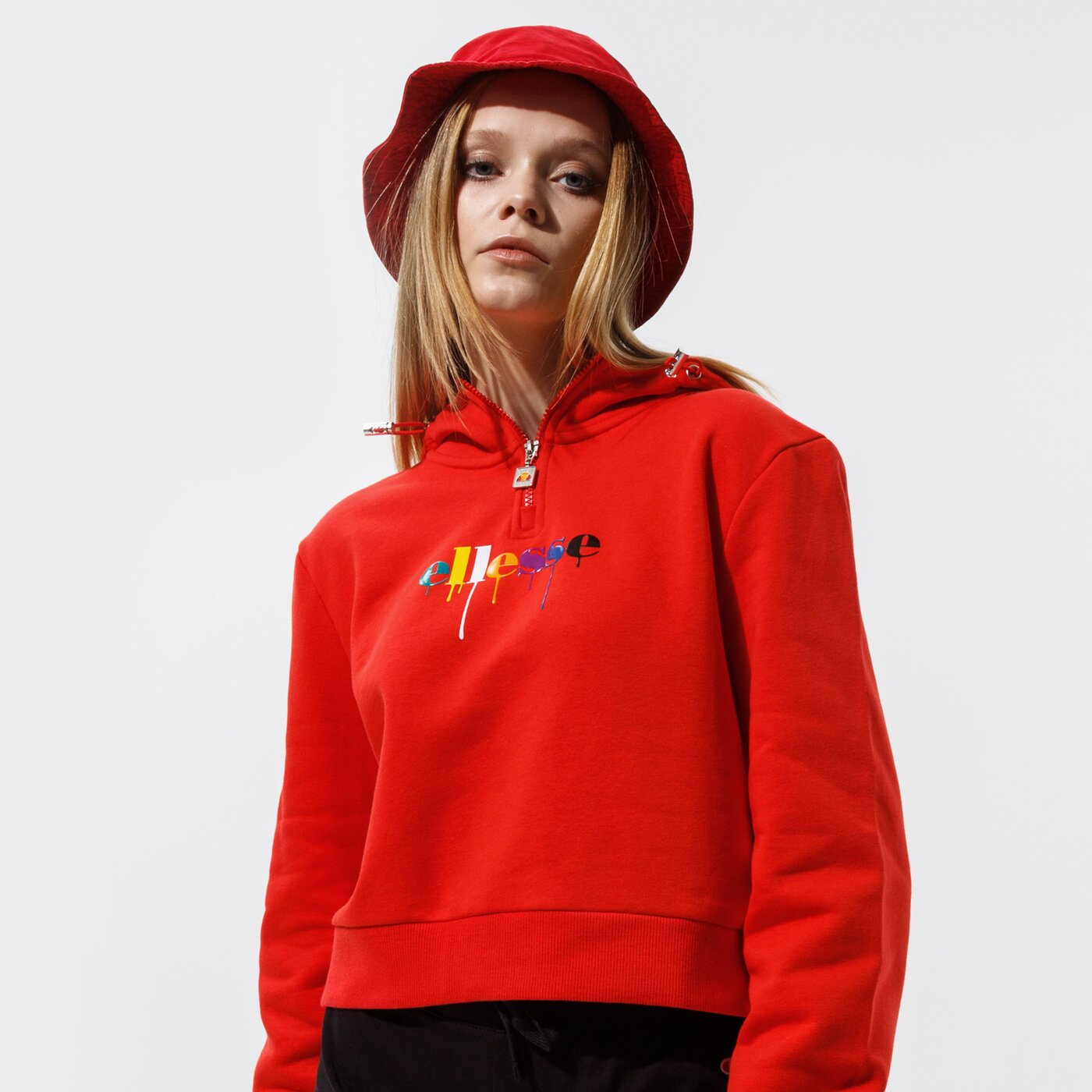 Дамски суичър ELLESSE СУИТЧЪР С КАЧУЛКА TOMA OH HOODY RED sgi11090823 цвят червен