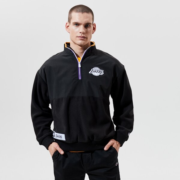 Мъжки суичър NEW ERA ПОЛАР NBA 1/4 ZIP FLEECE LAKERS LOS ANGELES LAKERS B 12553331 цвят черен