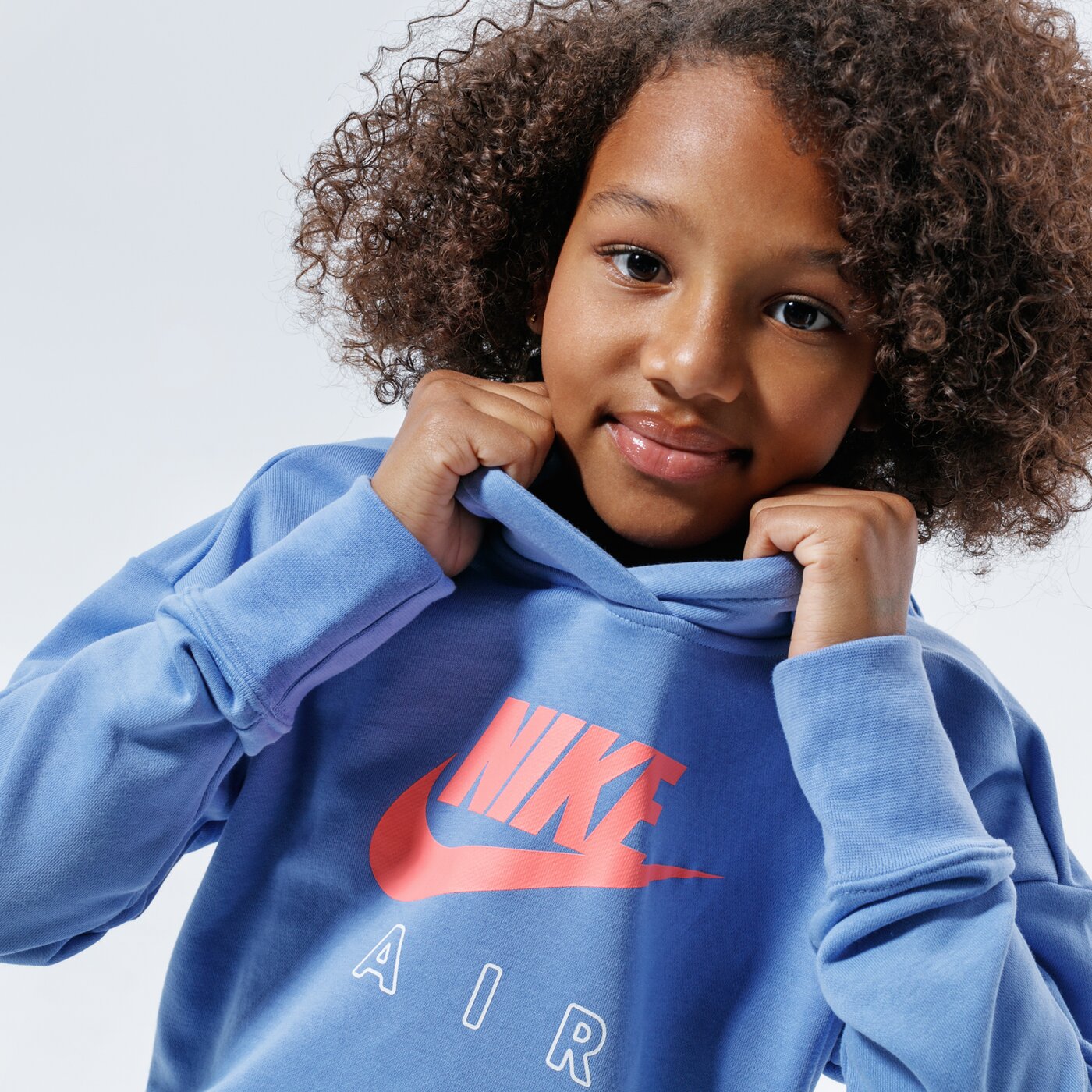 Детски суичър NIKE СУИТЧЪР С КАЧУЛКА AIR cz6234-478 цвят син