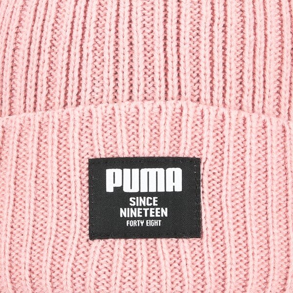 Дамска зимна шапка PUMA ЗИМНА ШАПКА RIBBED CLASSIC BEANIE 2283103 цвят розов