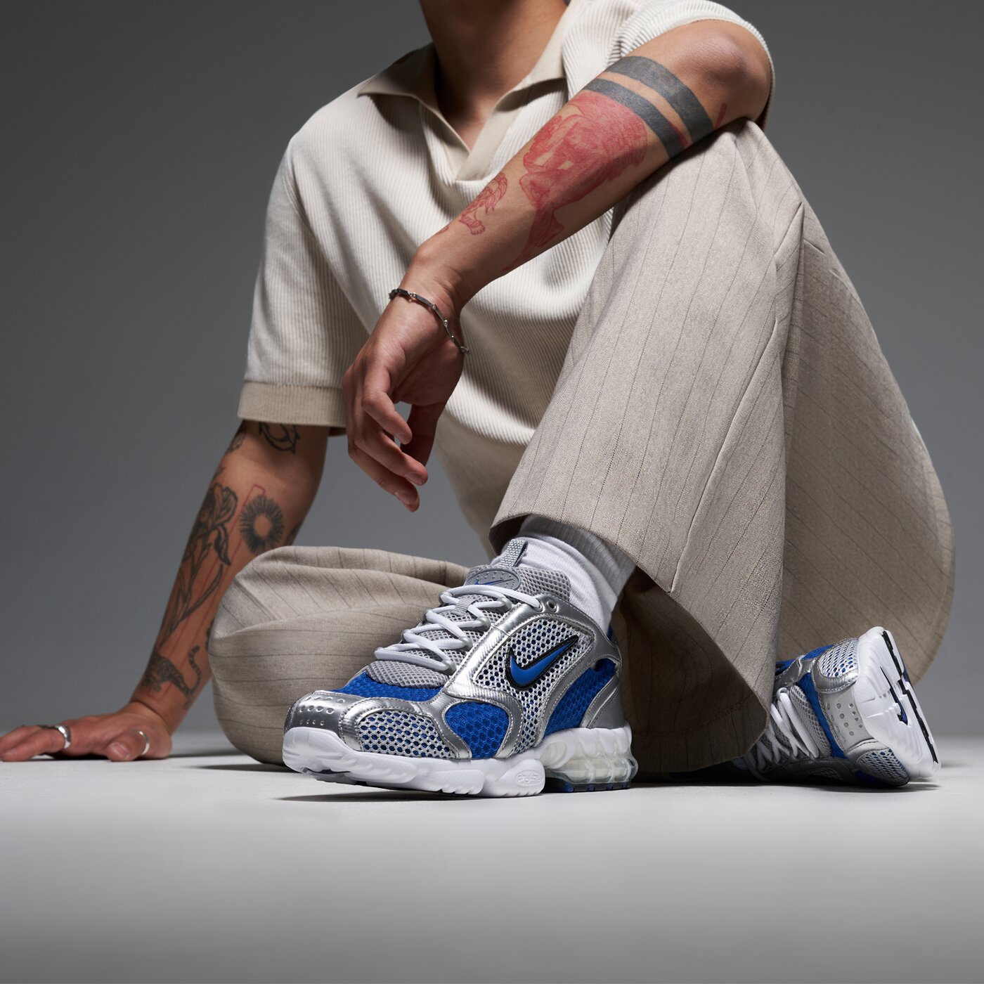 Мъжки маратонки NIKE AIR ZOOM SPIRIDON CAGE 2 cj1288-002 цвят сив