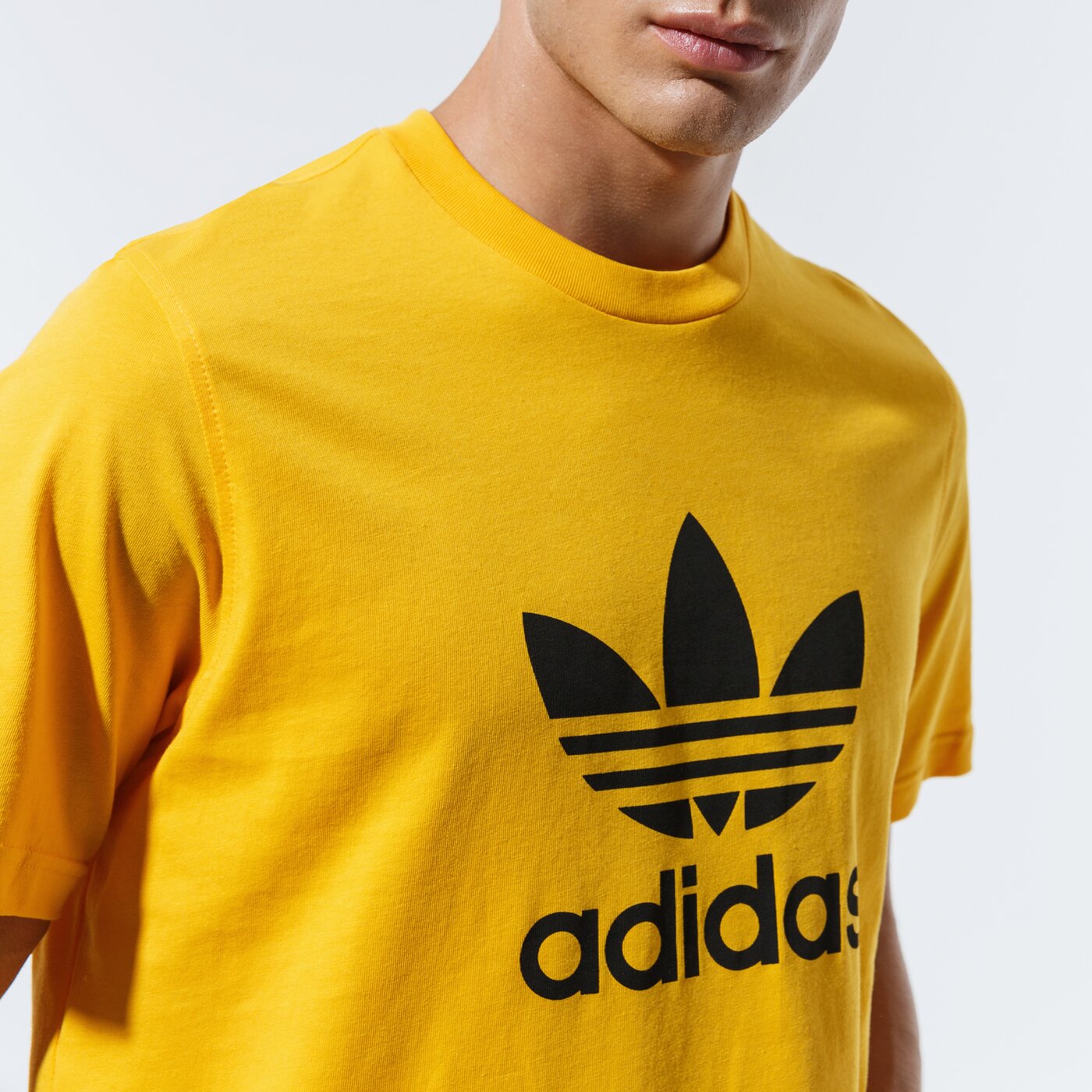 Мъжка тениска ADIDAS ТЕНИСКА TREFOIL ТЕНИСКА gd9913 цвят жълт