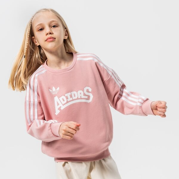 Детски суичър ADIDAS СУИТЧЪР CREW GIRL hc4559 цвят розов