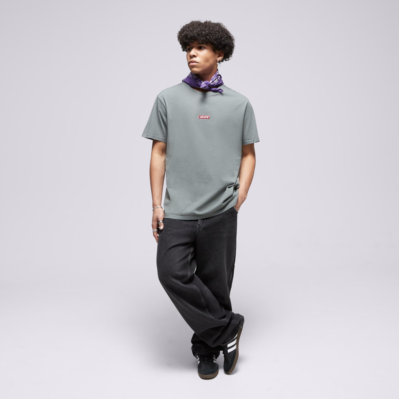 Мъжка тениска LEVI'S ТЕНИСКА SS RELAXED BABY TAB T GREENS 79554-0069 цвят каки