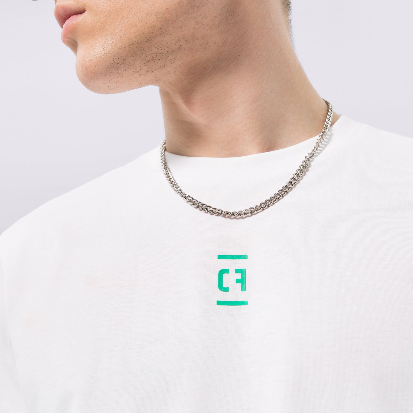 Мъжка тениска CONFRONT ТЕНИСКА LONGSLEEVE WHITE cf123tlm01001 цвят бял