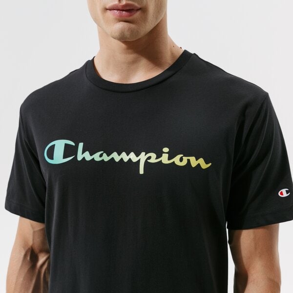 Мъжка тениска CHAMPION ТЕНИСКА CREWNECK ТЕНИСКА 215791kk001 цвят черен