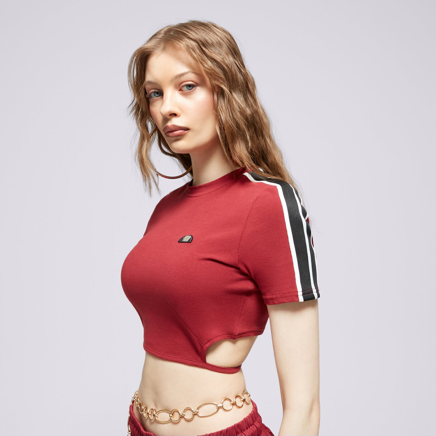 Дамска тениска ELLESSE ТЕНИСКА MALDONADO CROPPED ТЕНИСКА BRGND sgv20144800 цвят бордо