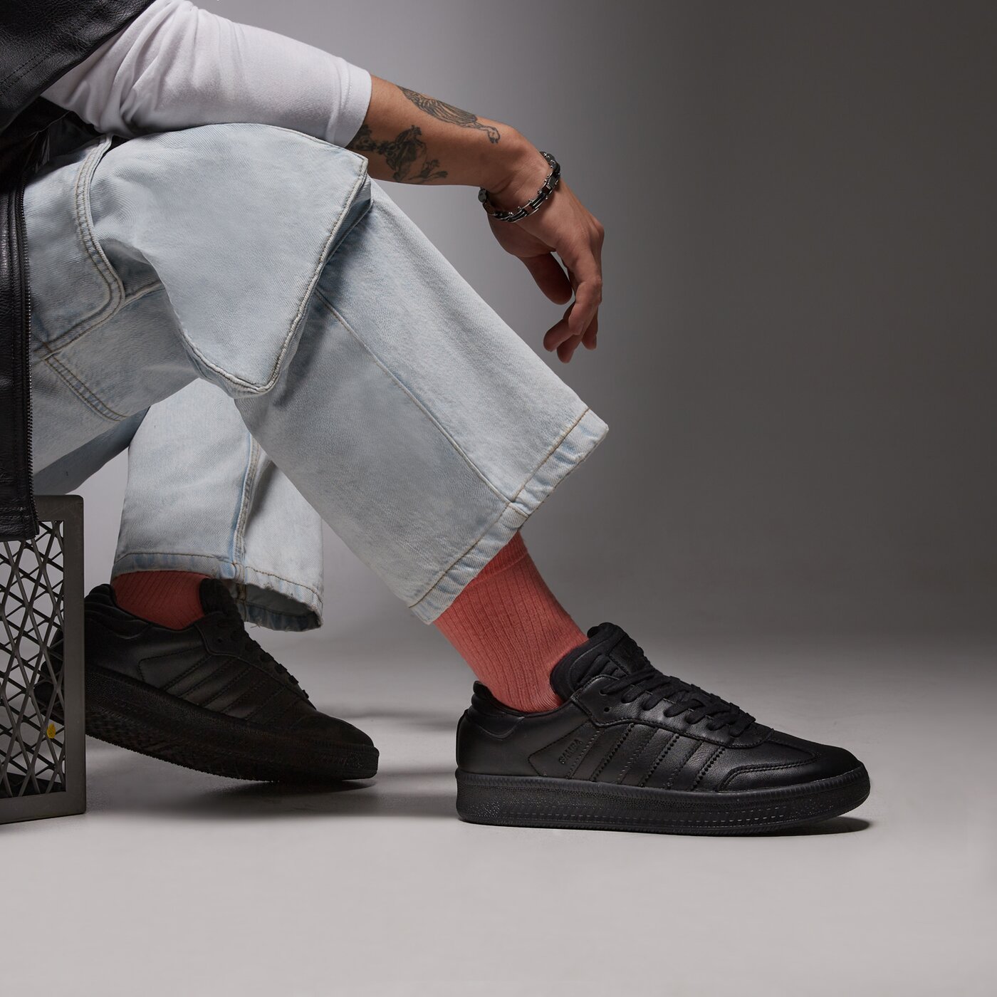 Мъжки маратонки ADIDAS SAMBA XLG ji3195 цвят черен