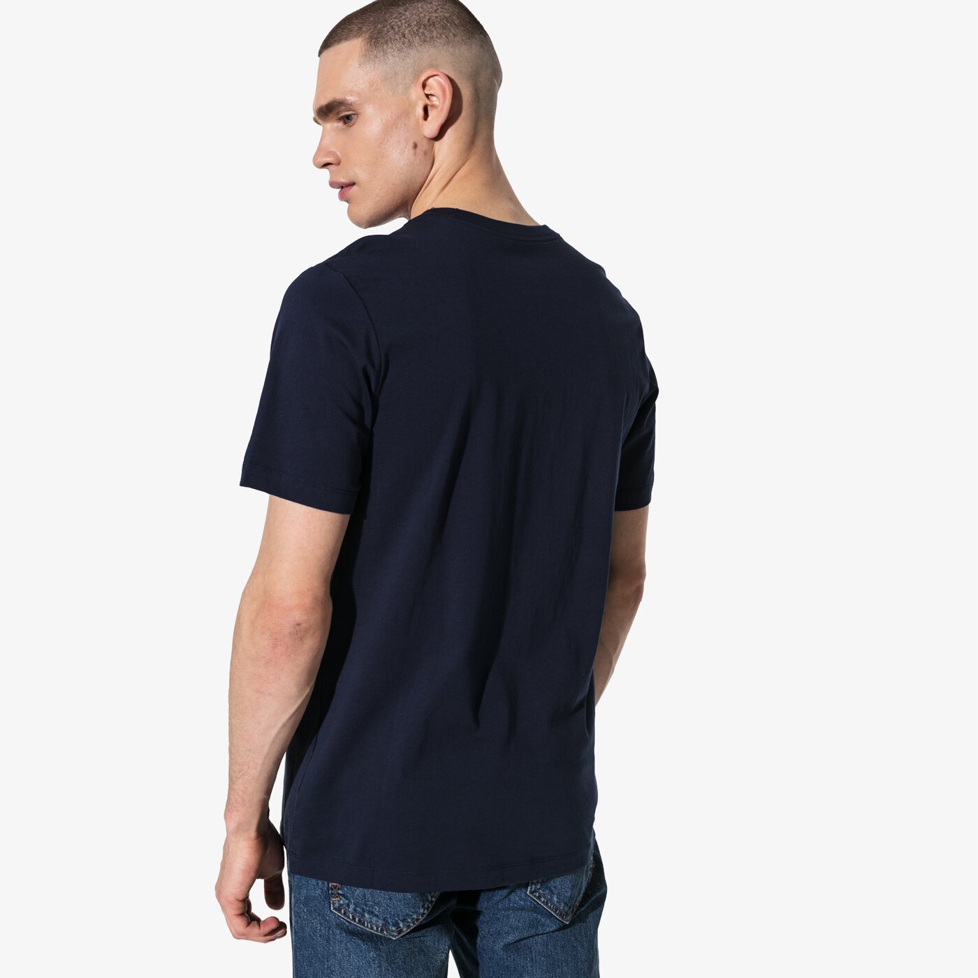 Мъжка тениска NIKE ТЕНИСКА SS M NSW TEE NIKEAIR FENCE PHOTO ATHLETIC DEPAR ar5031-451 цвят тъмносин