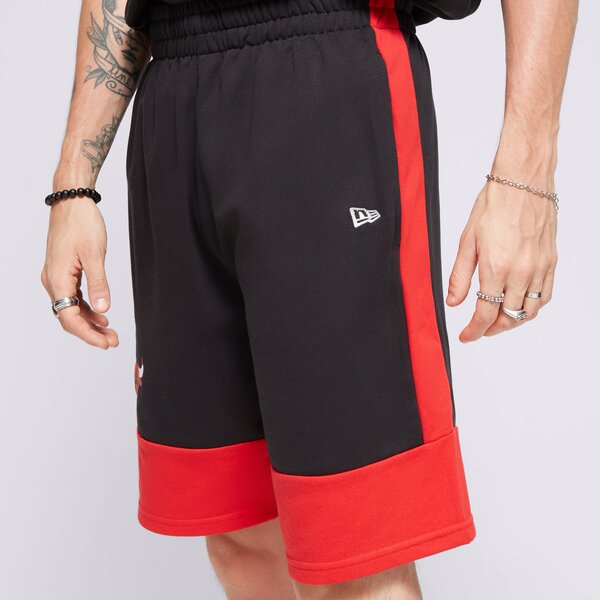 Мъжки къси панталони NEW ERA ШОРТИ NBA COLOUR BLOCK SHORT BULLS CHICAGO BULLS 60416373 цвят черен