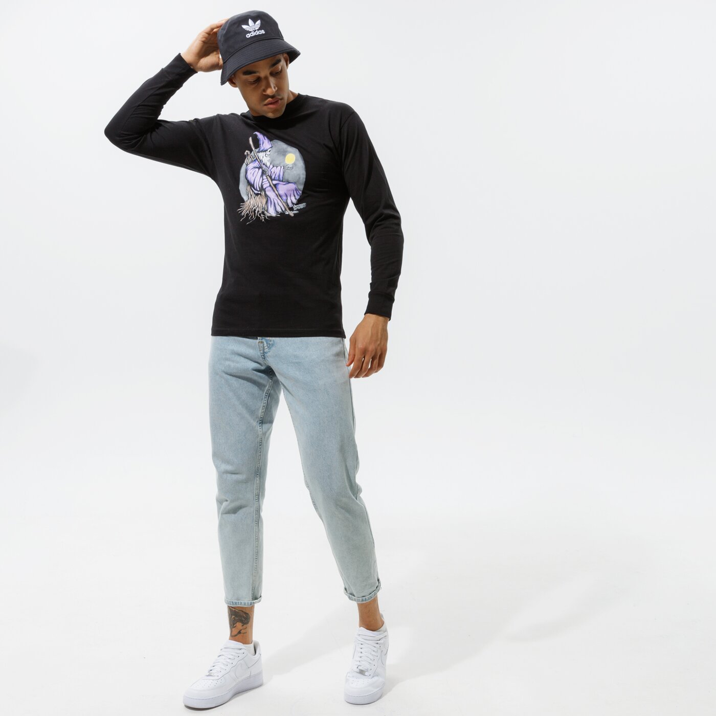 Мъжка тениска VANS ТЕНИСКА MN NEW AGE LS BLACK vn0a54d9blk1 цвят черен