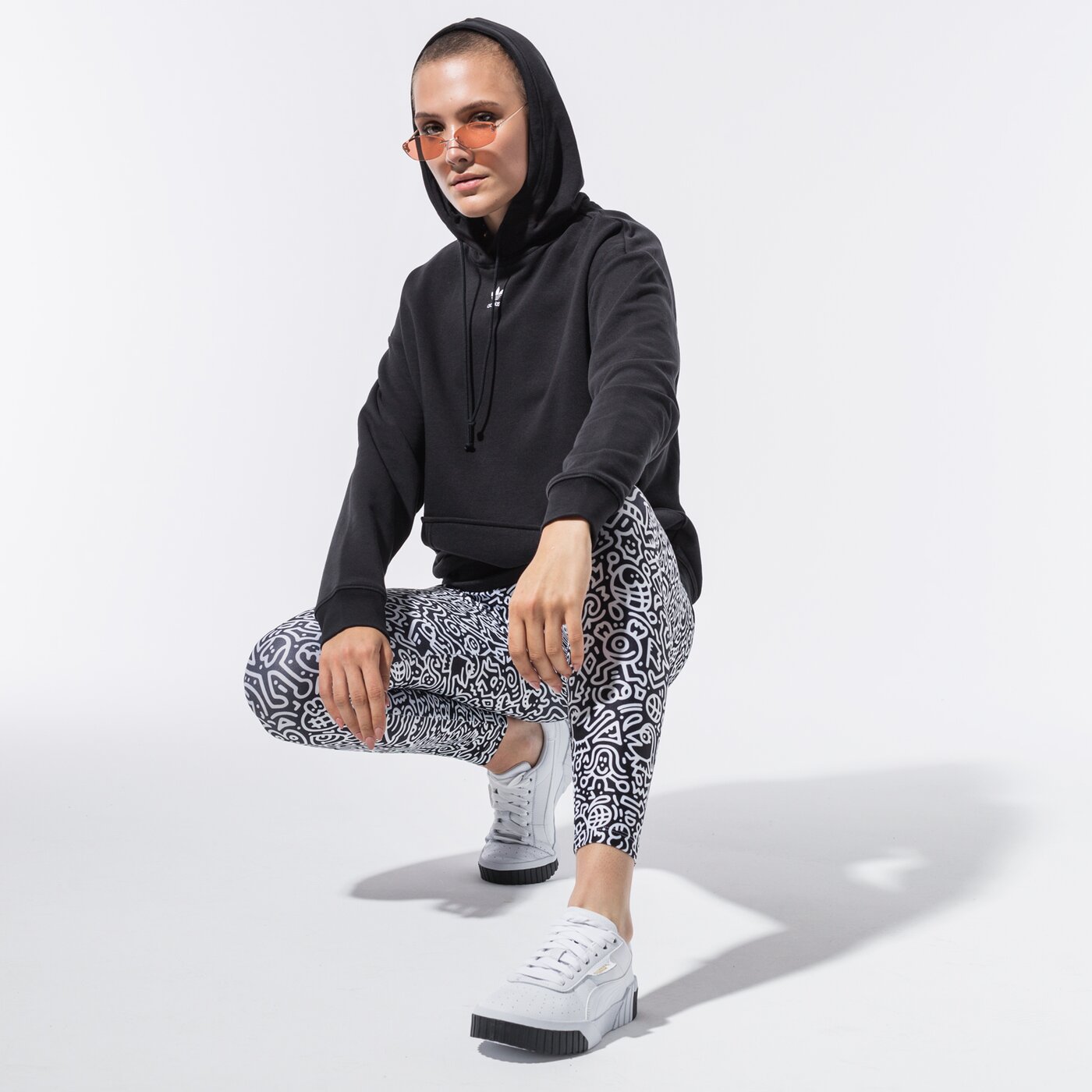Дамски суичър ADIDAS СУИТЧЪР С КАЧУЛКА TREFOIL ESSENTIALS HOODIE gd4291 цвят черен