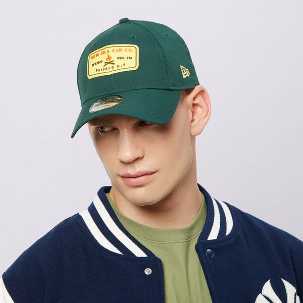 Мъжка шапка с козирка NEW ERA ШАПКА NE REPREVE 940 60424733 цвят зелен