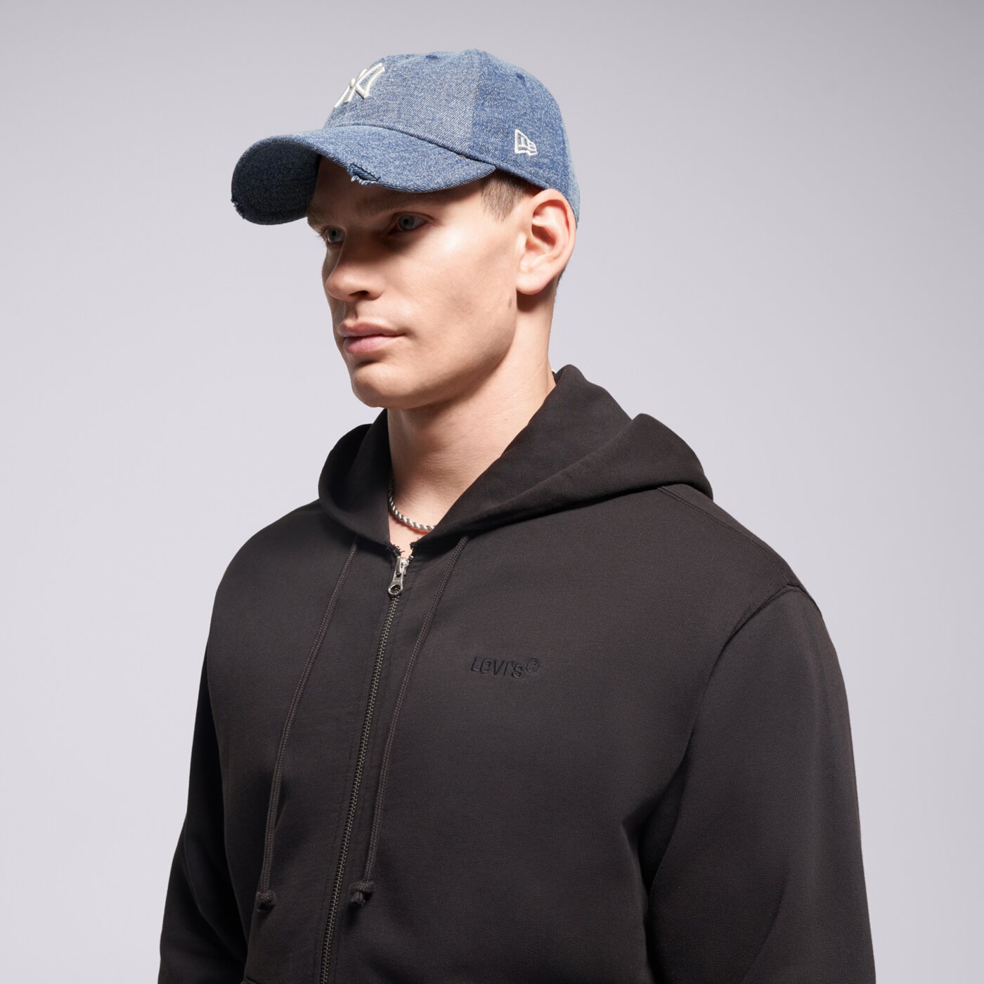 Мъжки суичър LEVI'S СУИТЧЪР СЪС ЗАКОПЧАВАНЕ   AUTHENTIC FULL ZIP BLACKS a9265-0000 цвят черен