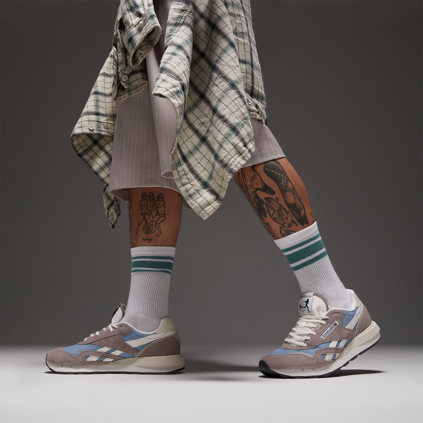 Мъжки маратонки REEBOK CLASSIC NYLON 89 100230500 цвят кафяв