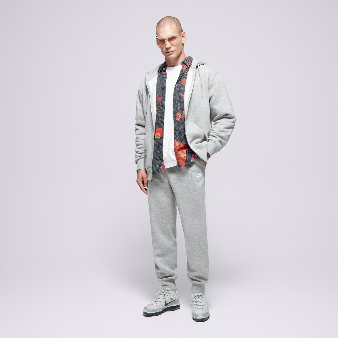 Мъжки суичър NIKE СУИТЧЪР СЪС ЗАКОПЧАВАНЕ   M NK CLUB BB FZ HOODIE fn3861-063 цвят сив