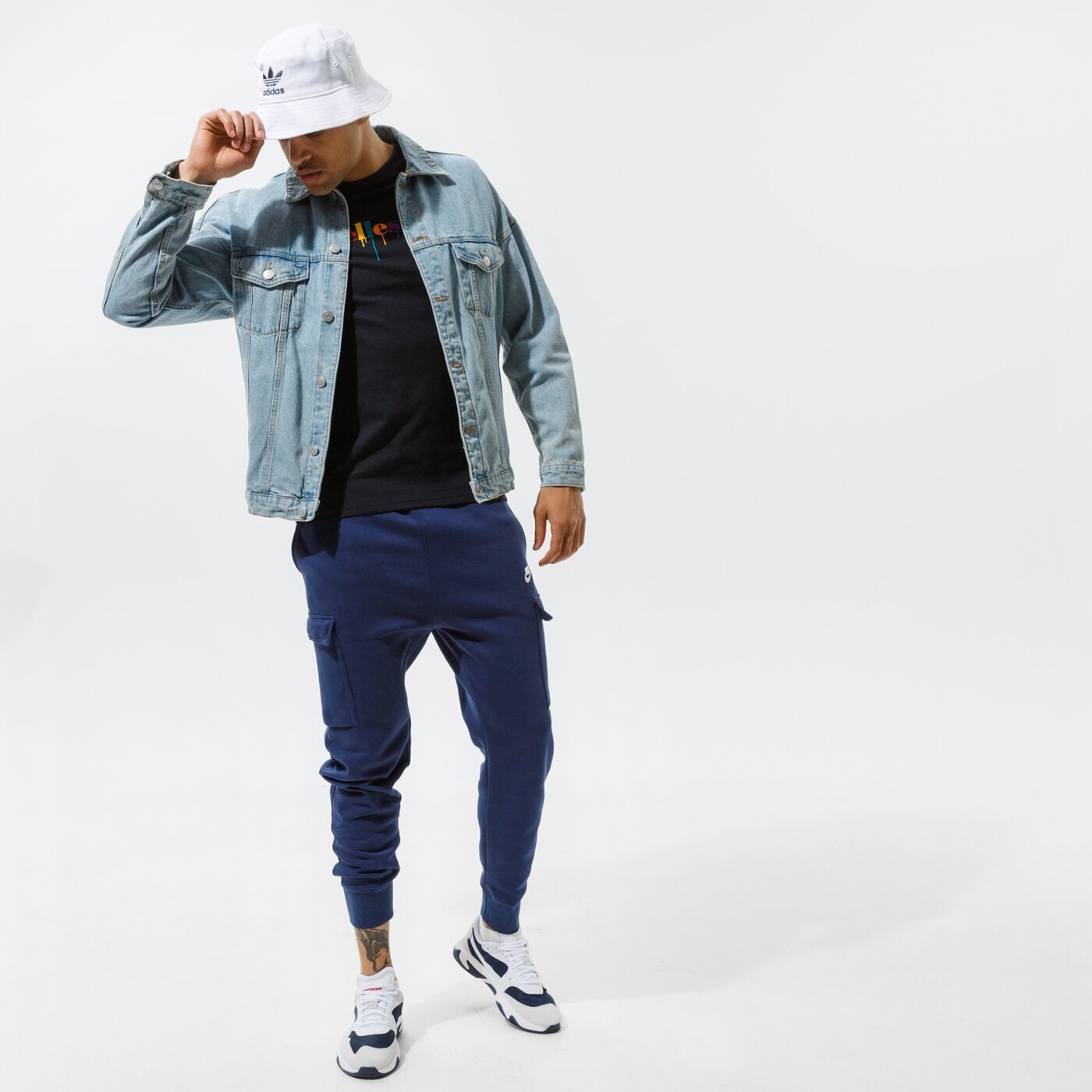 Мъжки панталони NIKE ПАНТАЛОНИ SPORTSWEAR CLUB FLEECE CARGO cd3129-410 цвят тъмносин