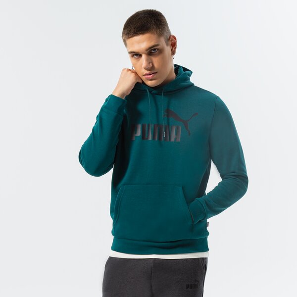 Мъжки суичър PUMA СУИТЧЪР С КАЧУЛКА ESS BIG LOGO HOODIE FL (S) 586687 20 цвят зелен