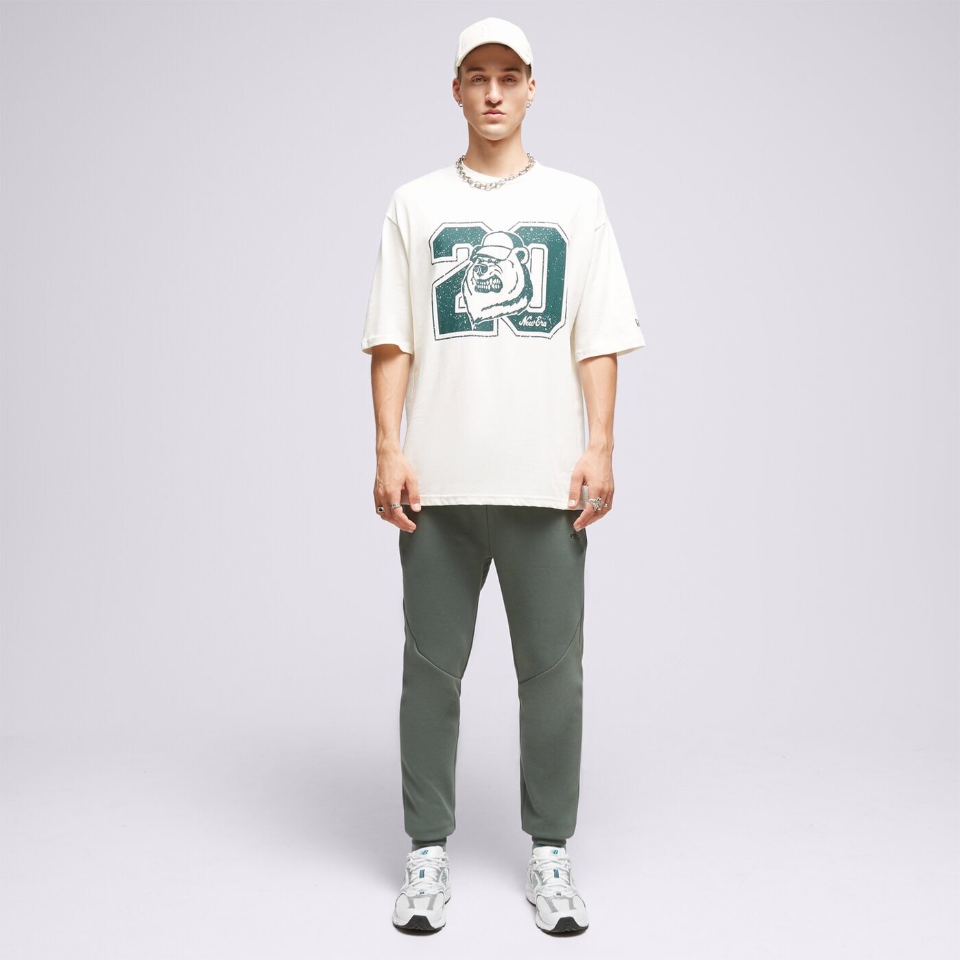 Мъжка тениска NEW ERA ТЕНИСКА NE LIFESTYLE OS NONE 60416428 цвят бял