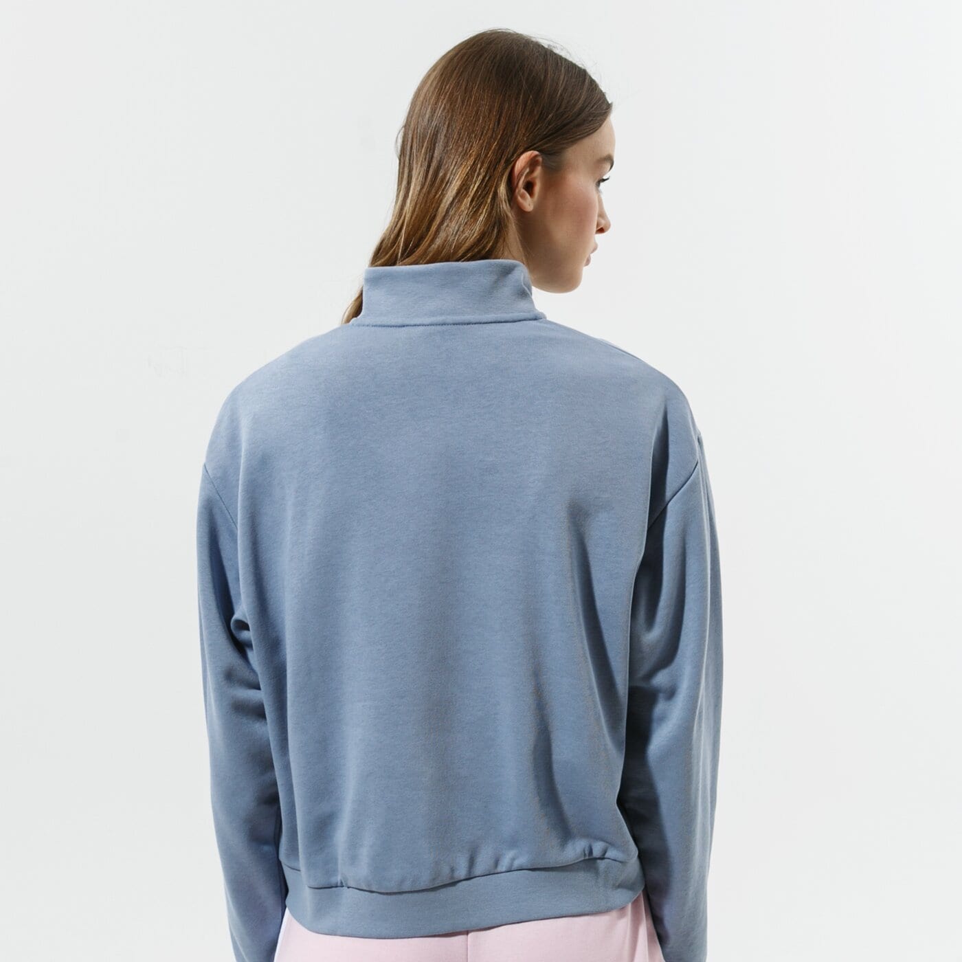 Дамски суичър NIKE СУИТЧЪР W NSW FEMME QZ FLC dc5501-493 цвят син