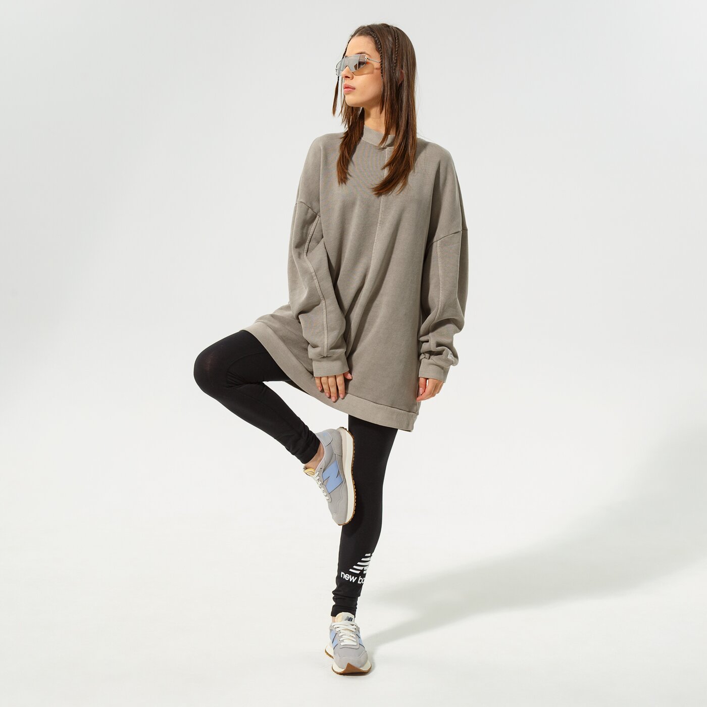 Дамски панталони NEW BALANCE КЛИН NB ESSENTIALS STACKED LEGGING wp21509bk цвят черен