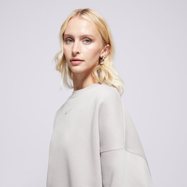 Дамски суичър NIKE СУИТЧЪР W NSW PHNX FLC OOS CREW dq5761-009 цвят сив