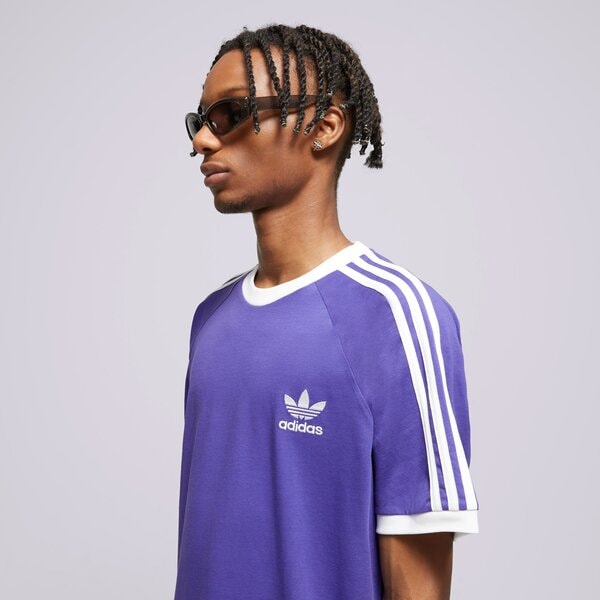 Мъжка тениска ADIDAS ТЕНИСКА 3-STRIPES TEE im9394 цвят виолетов