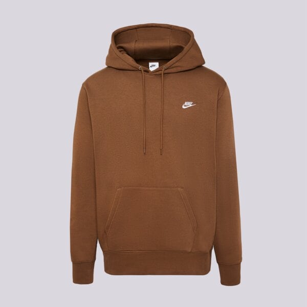 Мъжки суичър NIKE СУИТЧЪР С КАЧУЛКА M NK CLUB BB PO HOODIE fn3859-235 цвят кафяв