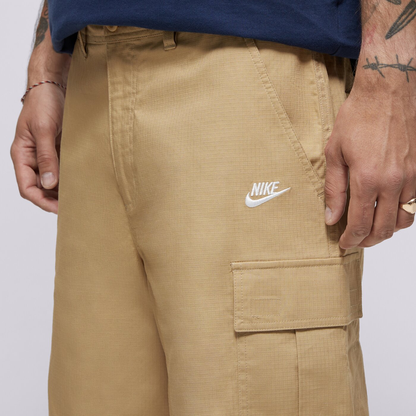 Мъжки къси панталони NIKE ШОРТИ M NK CLUB WVN CARGO SHORT fn3517-298 цвят бежов