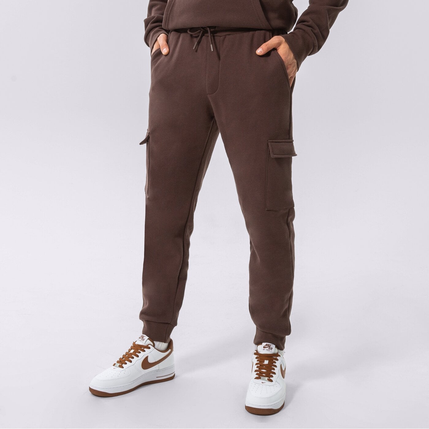 Мъжки панталони CONFRONT ПАНТАЛОНИ CONFRONT CARGO PANTS cf322spm07003 цвят кафяв