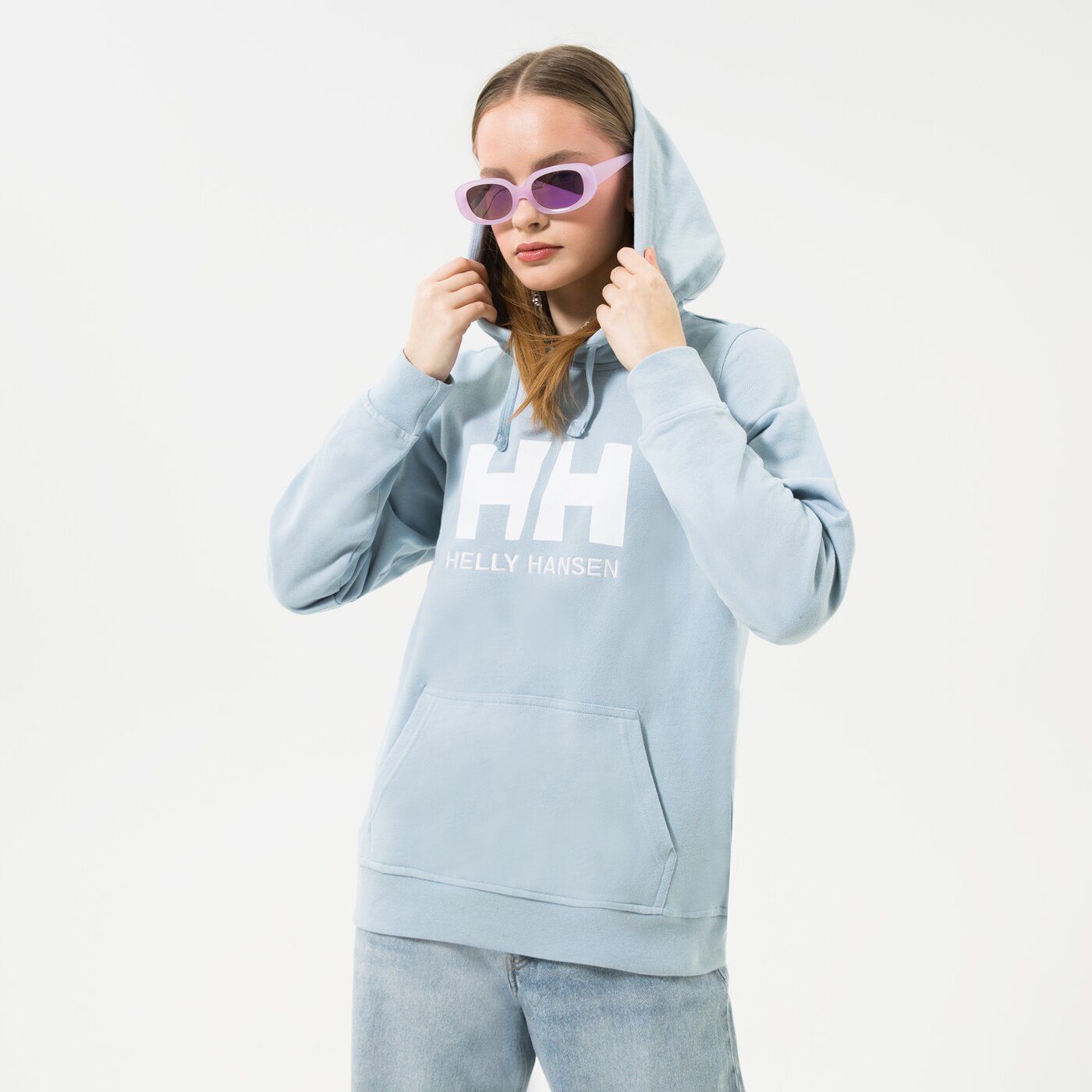 Дамски суичър HELLY HANSEN СУИТЧЪР С КАЧУЛКА W HH LOGO HOODIE 33978582 цвят син